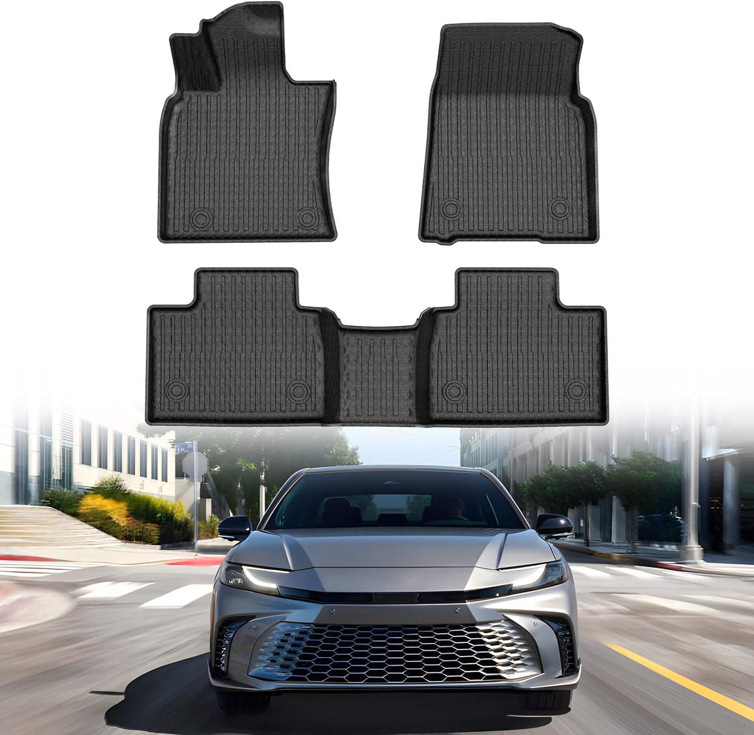 Durable All Weather Floor Mats for 2025 Toyota Camry Models