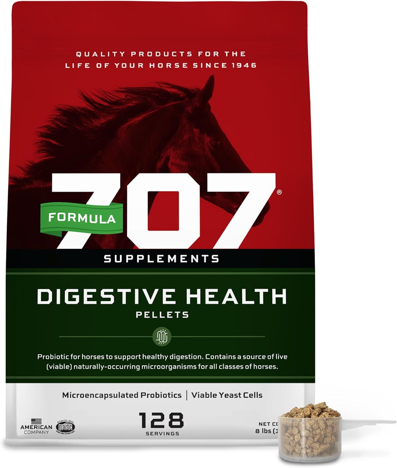 Formula 707 Digestive Health Equine Supplement for Horses