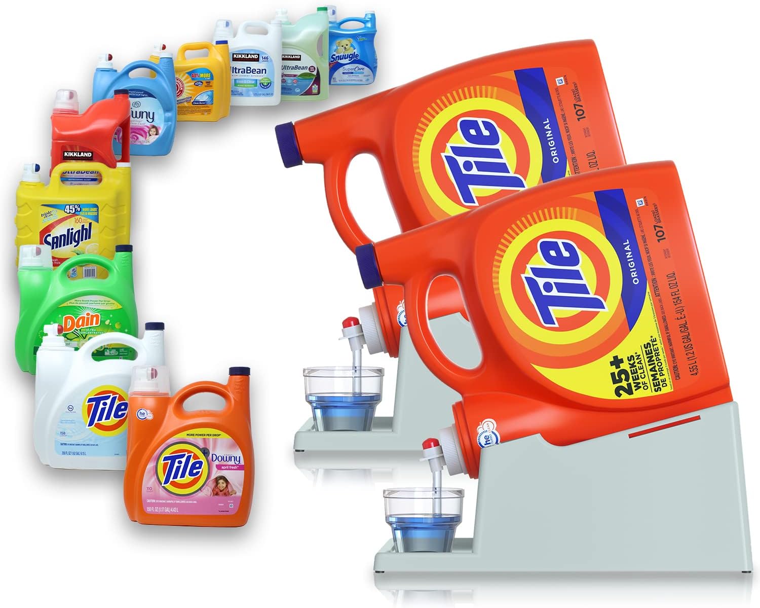 TidyFriend Laundry Soap Station for Easy Dispensing and Catching