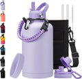 Insulated Gallon Water Bottle with Straw Auto Spout Lid - Cold 48h