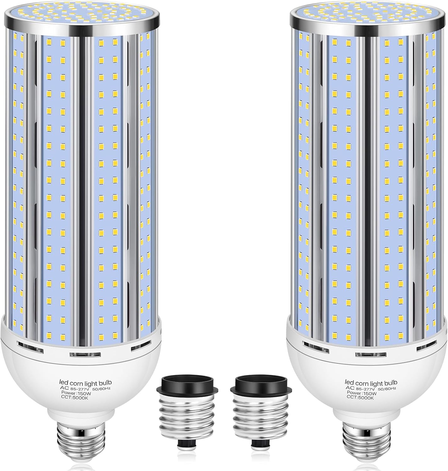 2 Pack 150W Corn LED Light Bulb for Bright Indoor and Outdoor Use