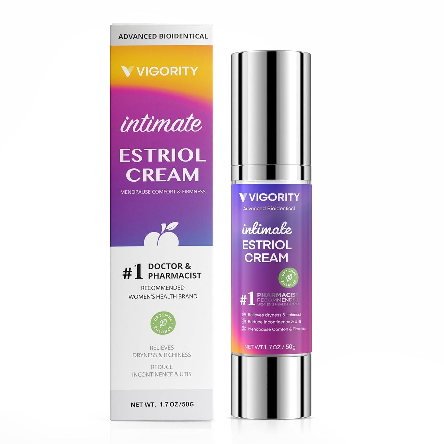 Vigority Bioidentical Estriol Cream for Women - 50g for Comfort