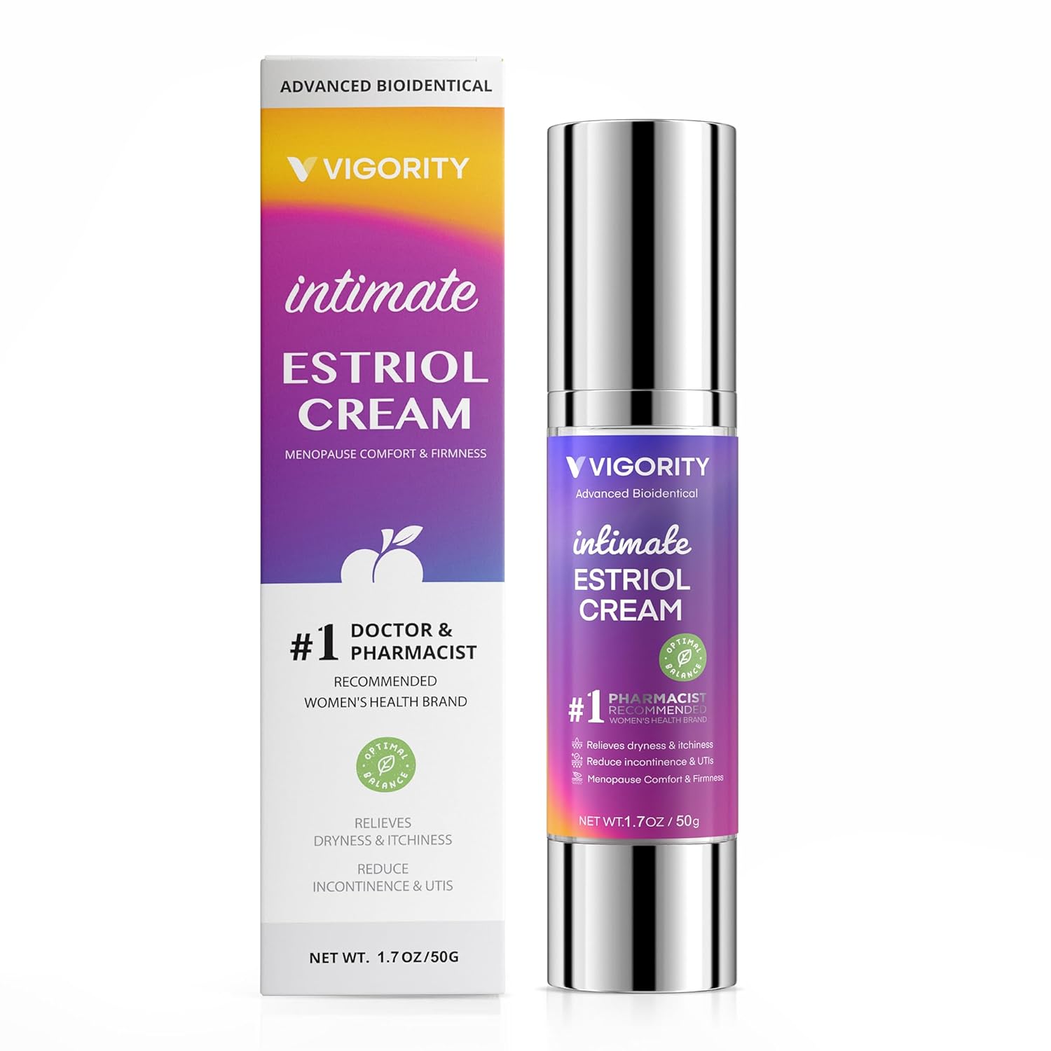 Vigority Bioidentical Estriol Cream for Women - 50g for Comfort