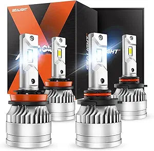 9005 H11 Bulbs Combo with Adjustable Lock Ring for Brightness