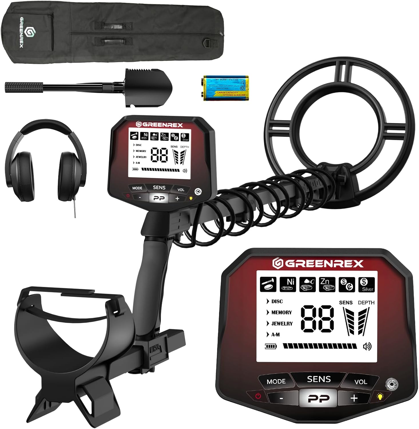 GreenRex Metal Detector for Adults with Waterproof Features