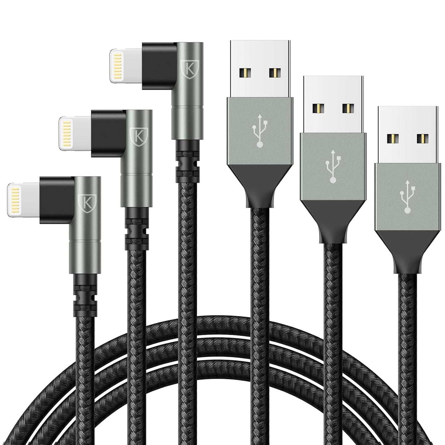 Fast Charge with Ease: KIYODA 10FT 90 Lightning Cable