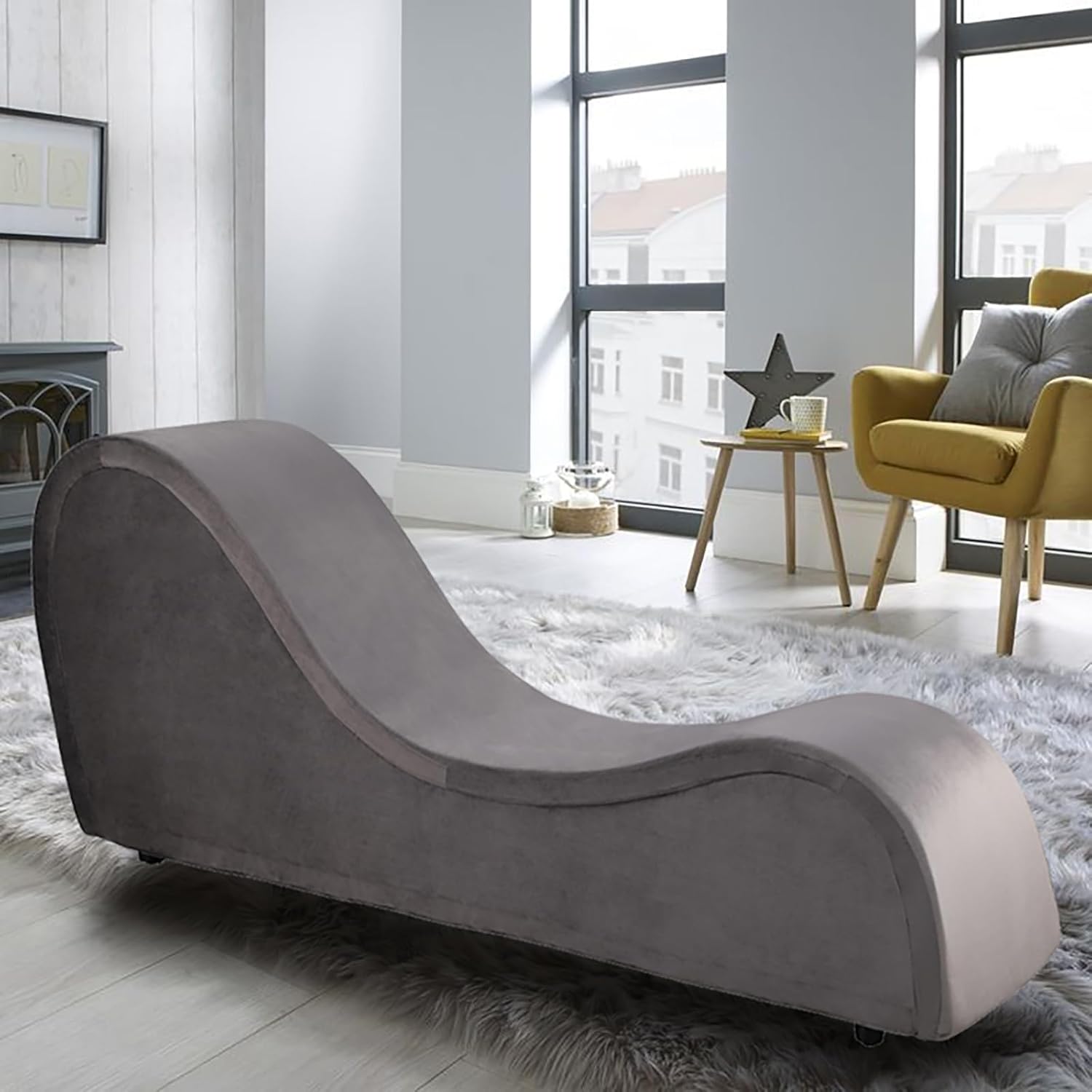 KORZEY Adult Yoga Chaise: Stretch, Relax, Exercise