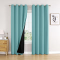 100% Blackout Curtains 95 in Long 2 Panels Set - Total Room Darkening