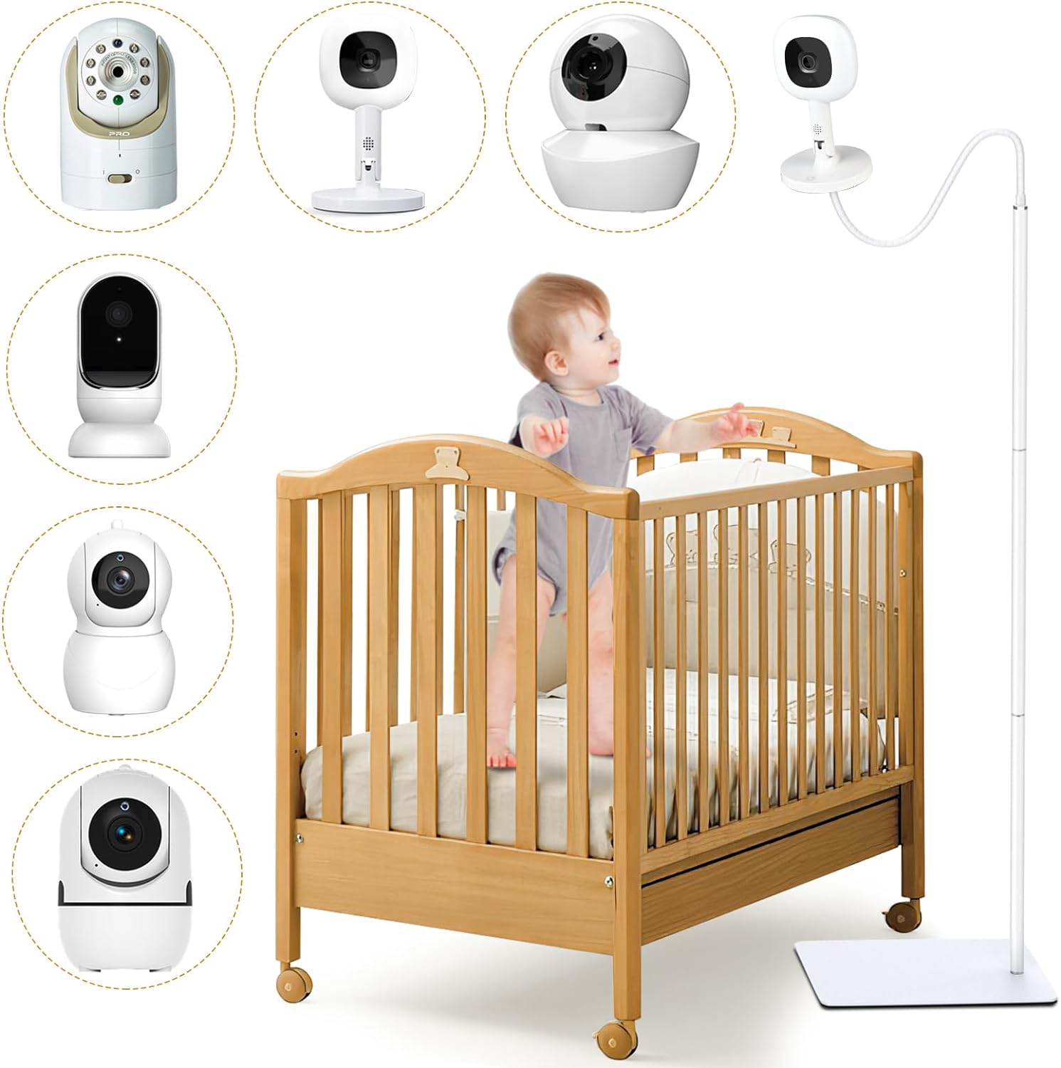 Universal Baby Monitor Stand - Safe & Adjustable