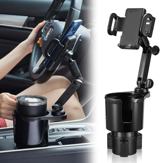 360 Rotation Cup Holder Phone Mount - Compatible with All Smartphones!