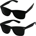 ShadyVEU Super Dark Black Sunglasses with UV Protection Lens