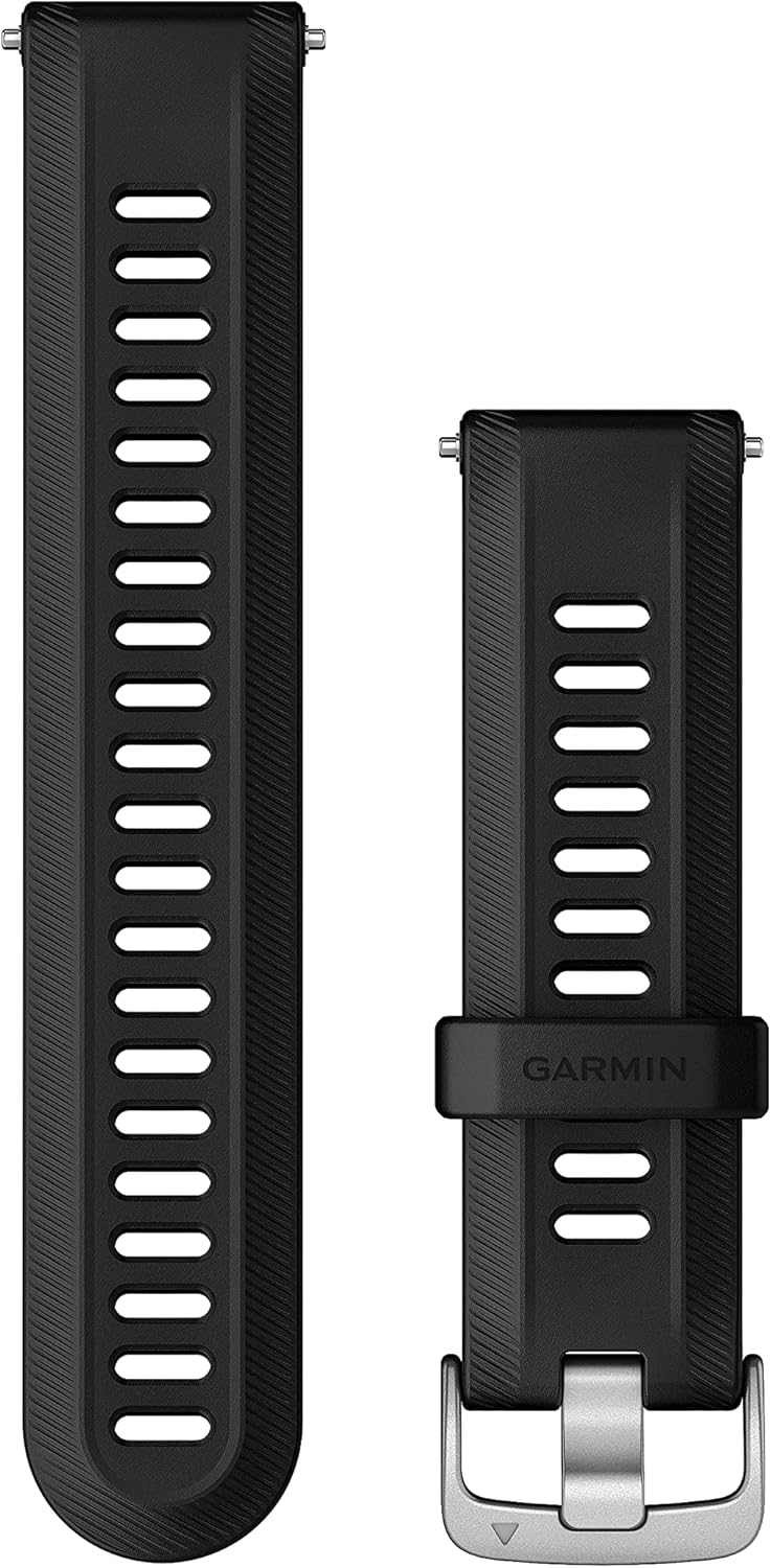 Garmin Forerunner 955 Replacement Band - Sleek Black & Silver