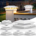 VOLISUN Waterproof Solar Fence Post Lights for Outdoor Illumination
