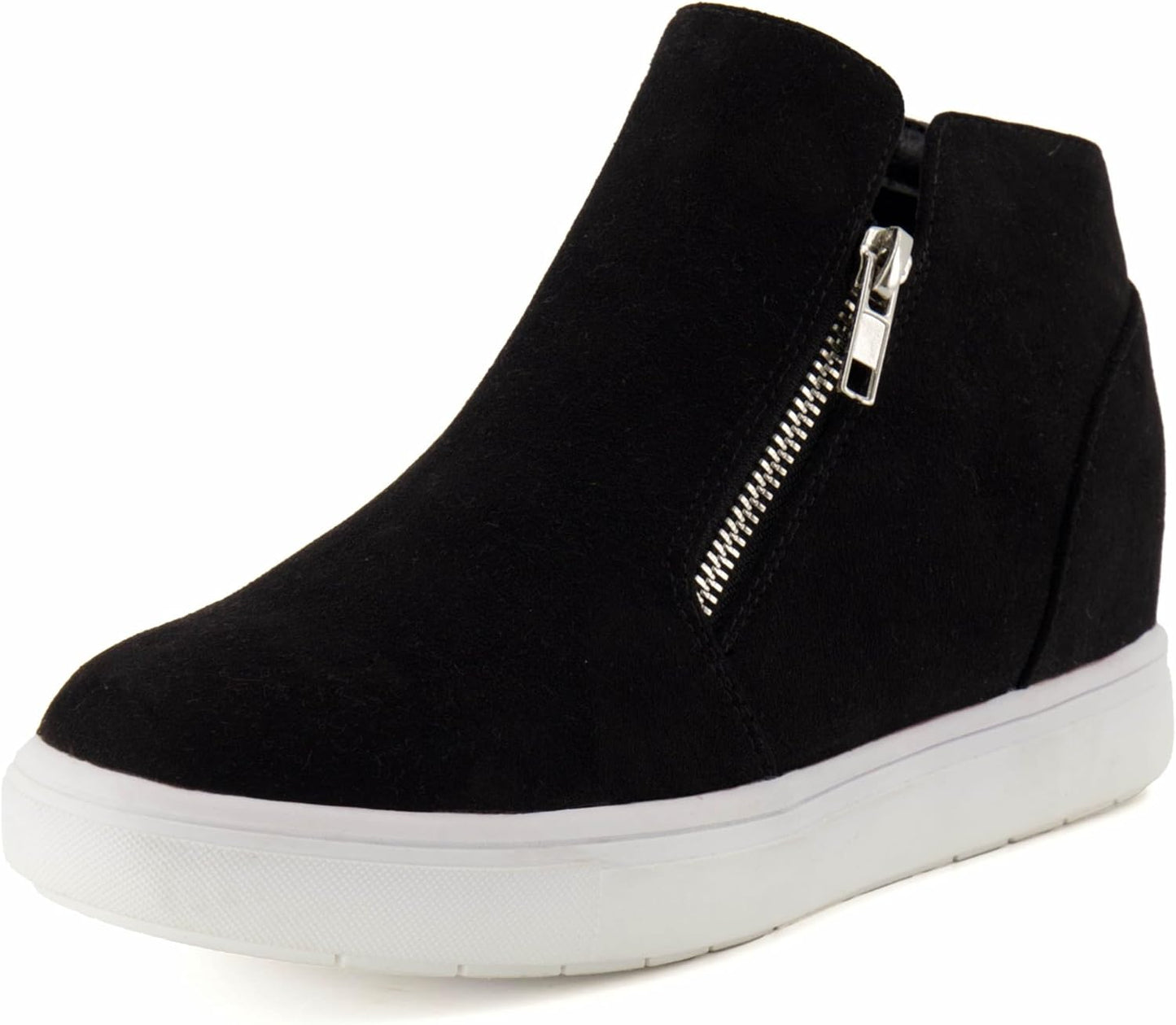 CUSHIONAIRE Women's Hart Hidden Wedge Sneakers for Comfort