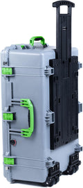Pelican 1650 Case by ColorCase - Silver Large Rolling Waterproof Case