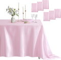Satin Table Cover Rectangle 6 Pack 60 x 102 in - Silky Soft Party