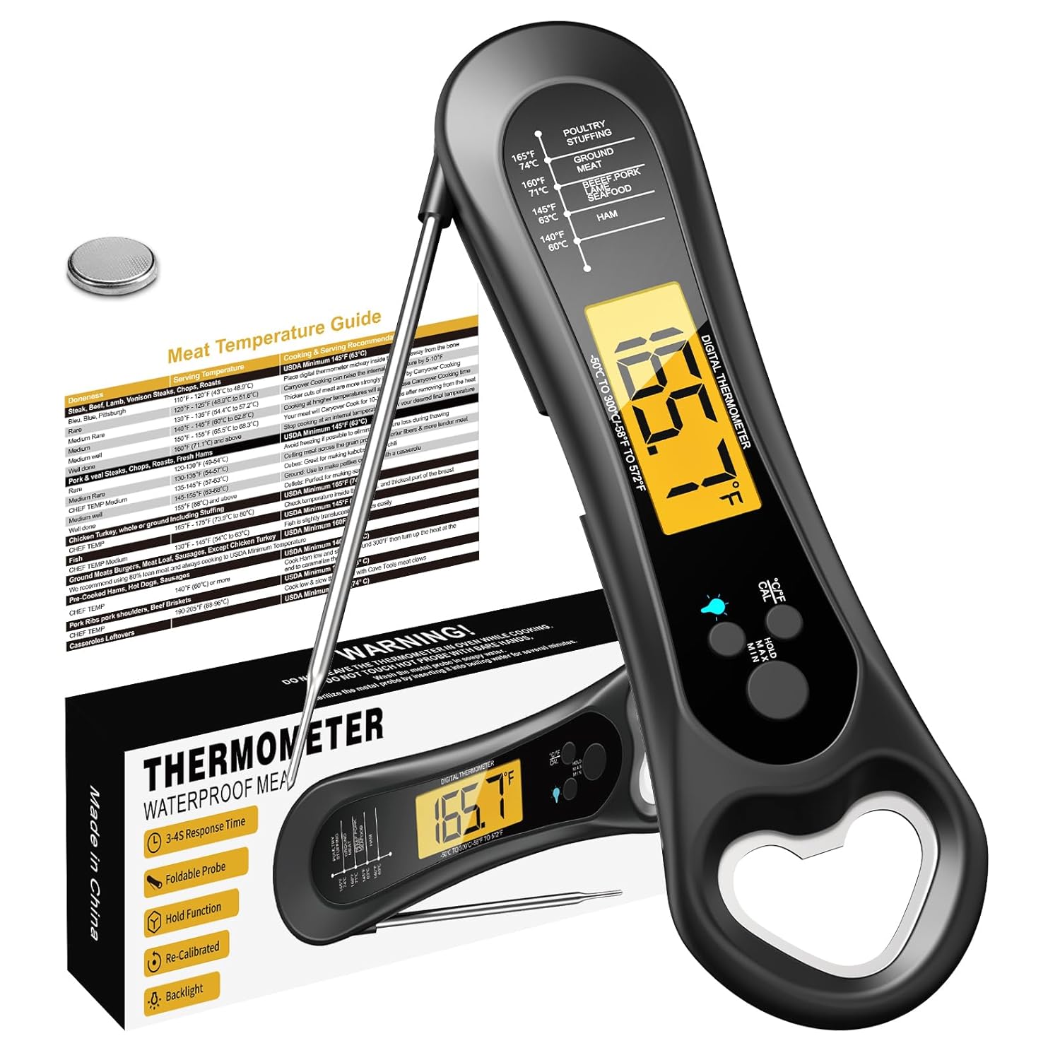Biison Wireless Meat Thermometer: Ultra-Fast & Waterproof