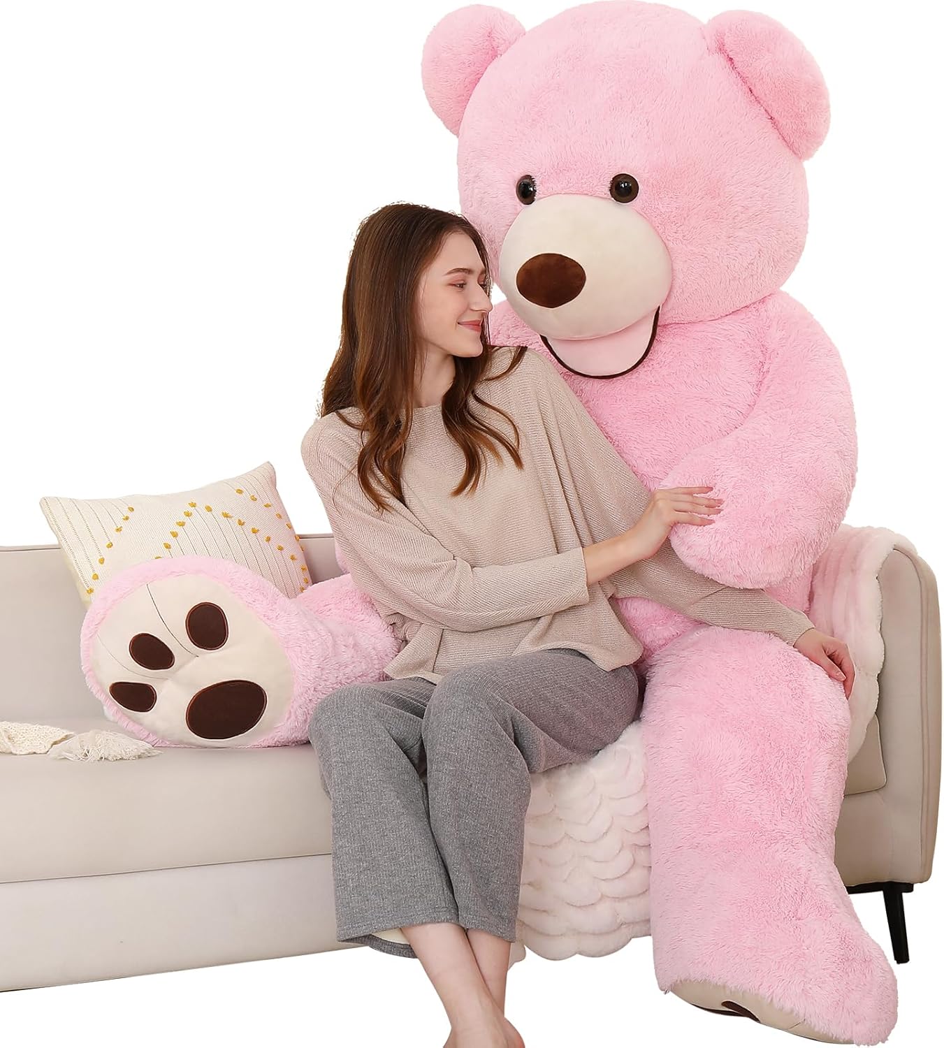 Giant Teddy Bear Plush 5ft for Girlfriend, Perfect Gift Idea