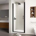 28-29.4ft W x 72ft H Frameless Pivot Shower Door - Matte Black Pivot