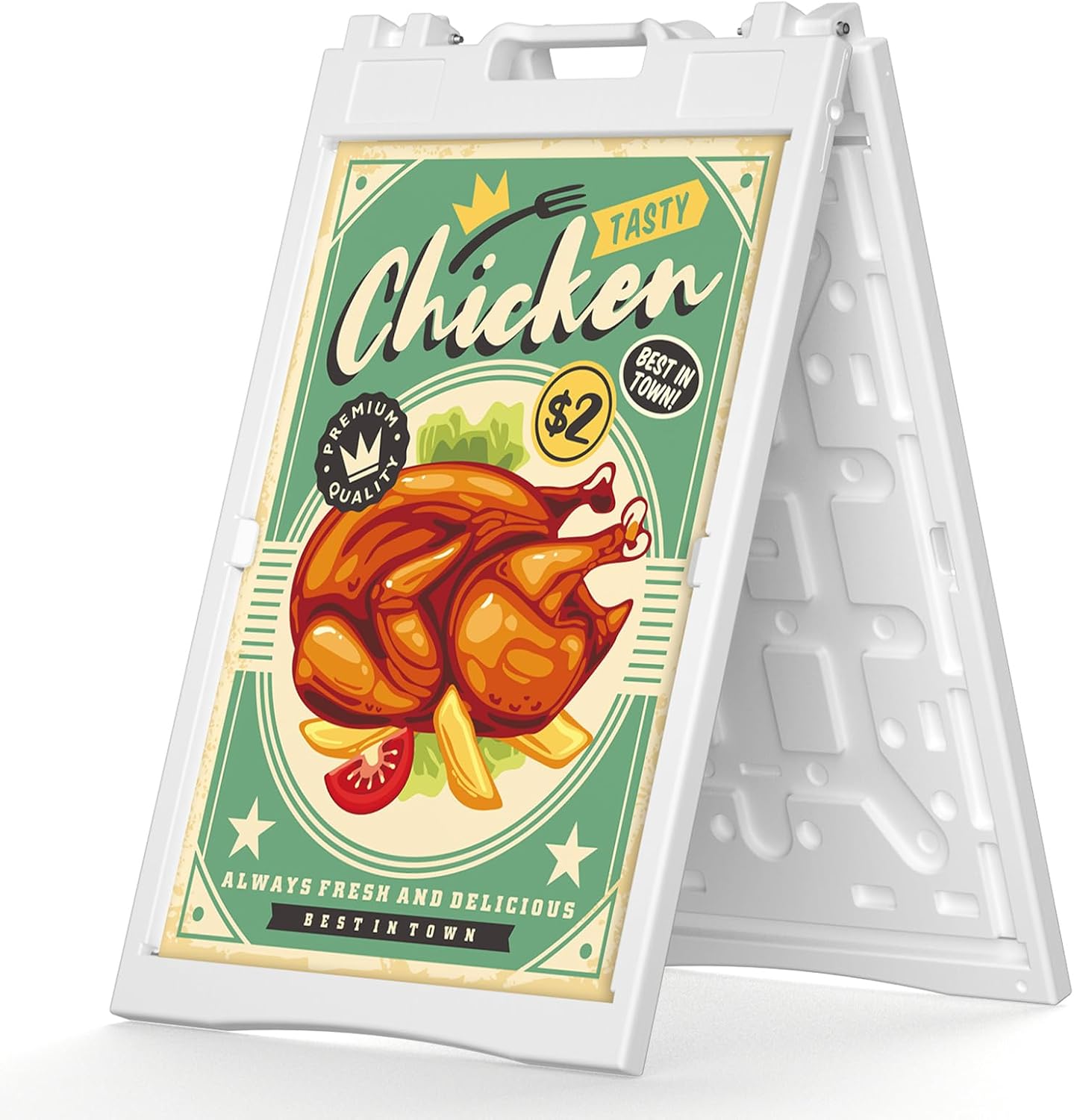 Deluxe A Frame Sidewalk Sign - Portable Double Sided Display