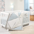 Crib Bedding Set for Boys - 4-Piece Geometric Nursery Set