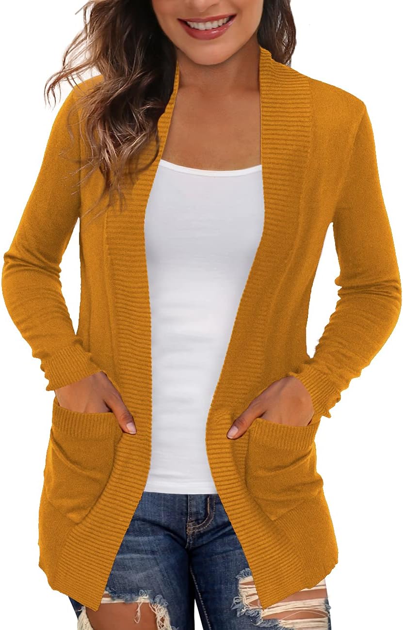 Lightweight Cardigans for Women with Pockets by REDHOTYPE