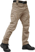 Tactical Pants for Men 9 Pockets Cargo Work Pants - Water Resistant