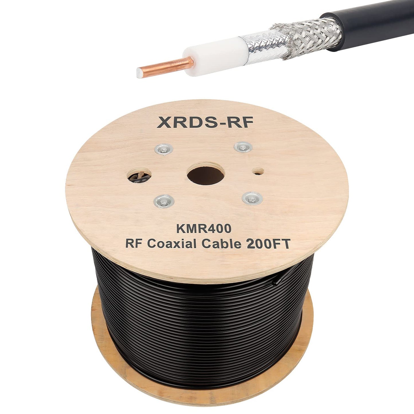 Ultra Low Loss 200FT KMR400 Coaxial Cable for 50 Ohm Devices
