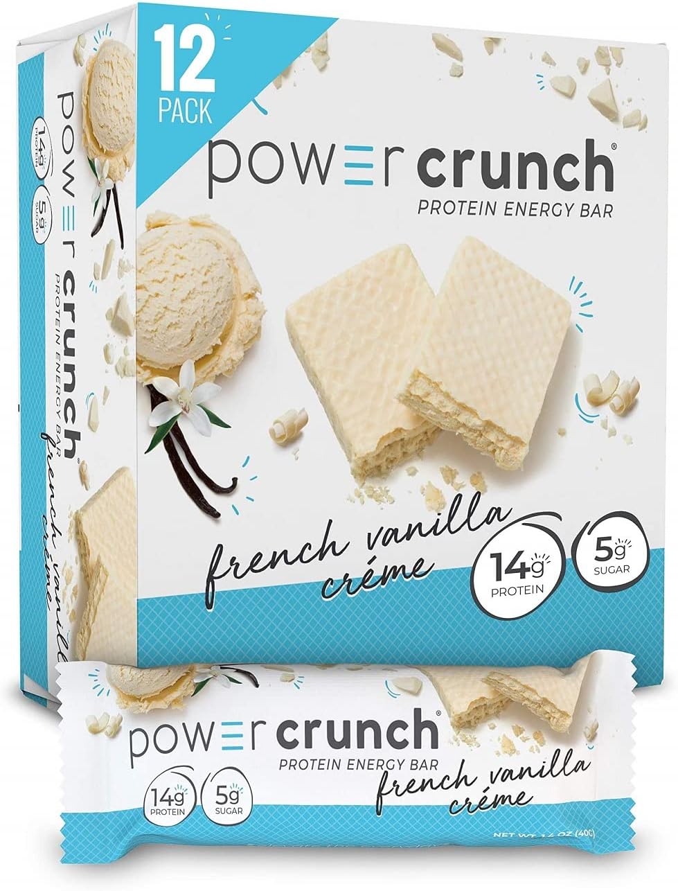 Power Crunch French Vanilla Creme Bars - Irresistible Flavor!