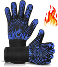 BBQ Gloves for Smoker 1472F Heat Resistant Grill Gloves - Long Cuff