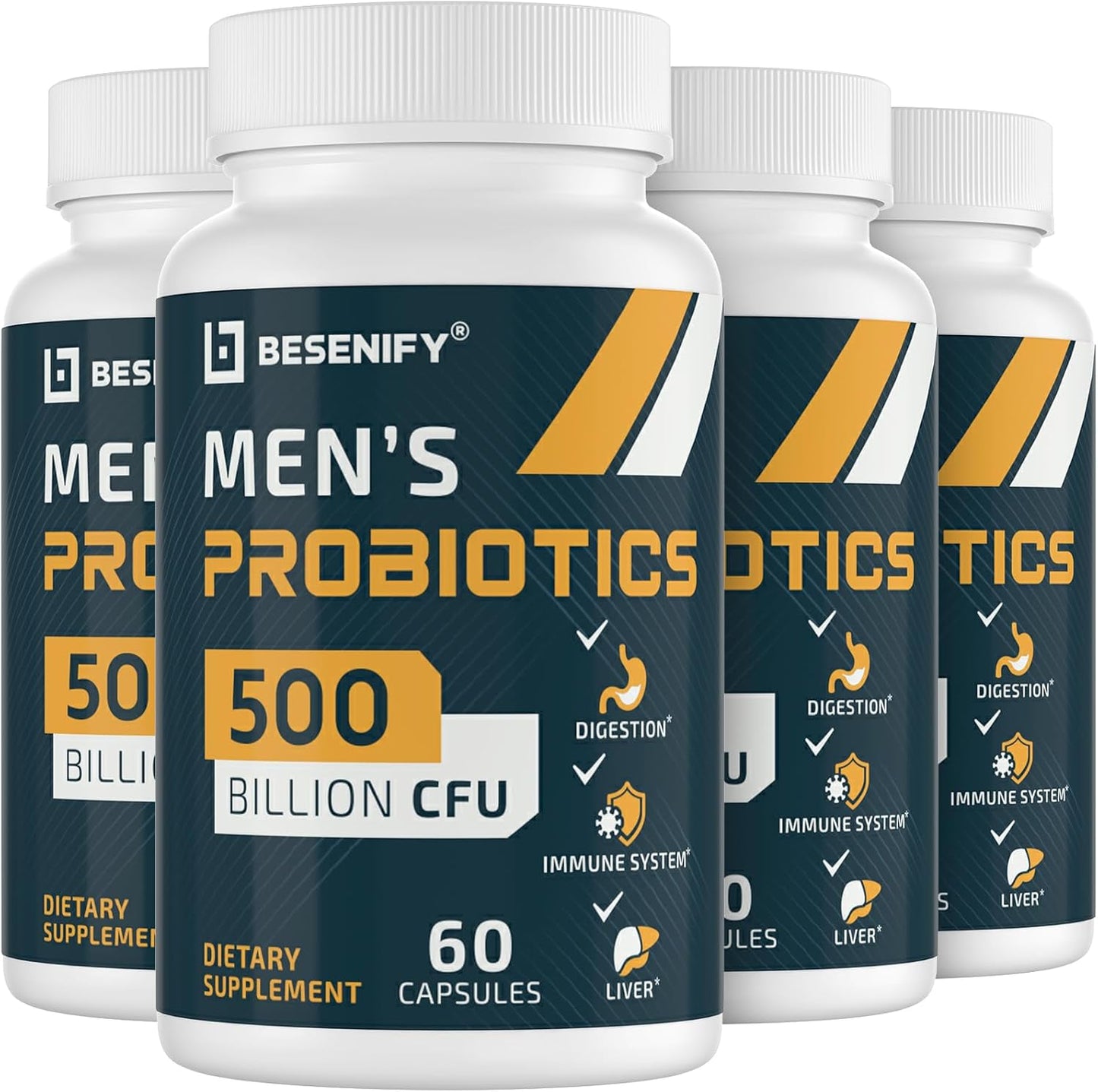 Probiotics for Men with 500 Billion CFUs for Gut Health