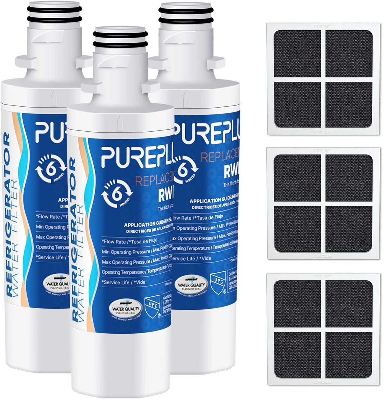 PUREPLUS ADQ747935 NSF Certified Replacement Water Filter 3Pack