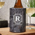 Customized Black Marble Wine Chiller - Keeps Bottles Cold All Night