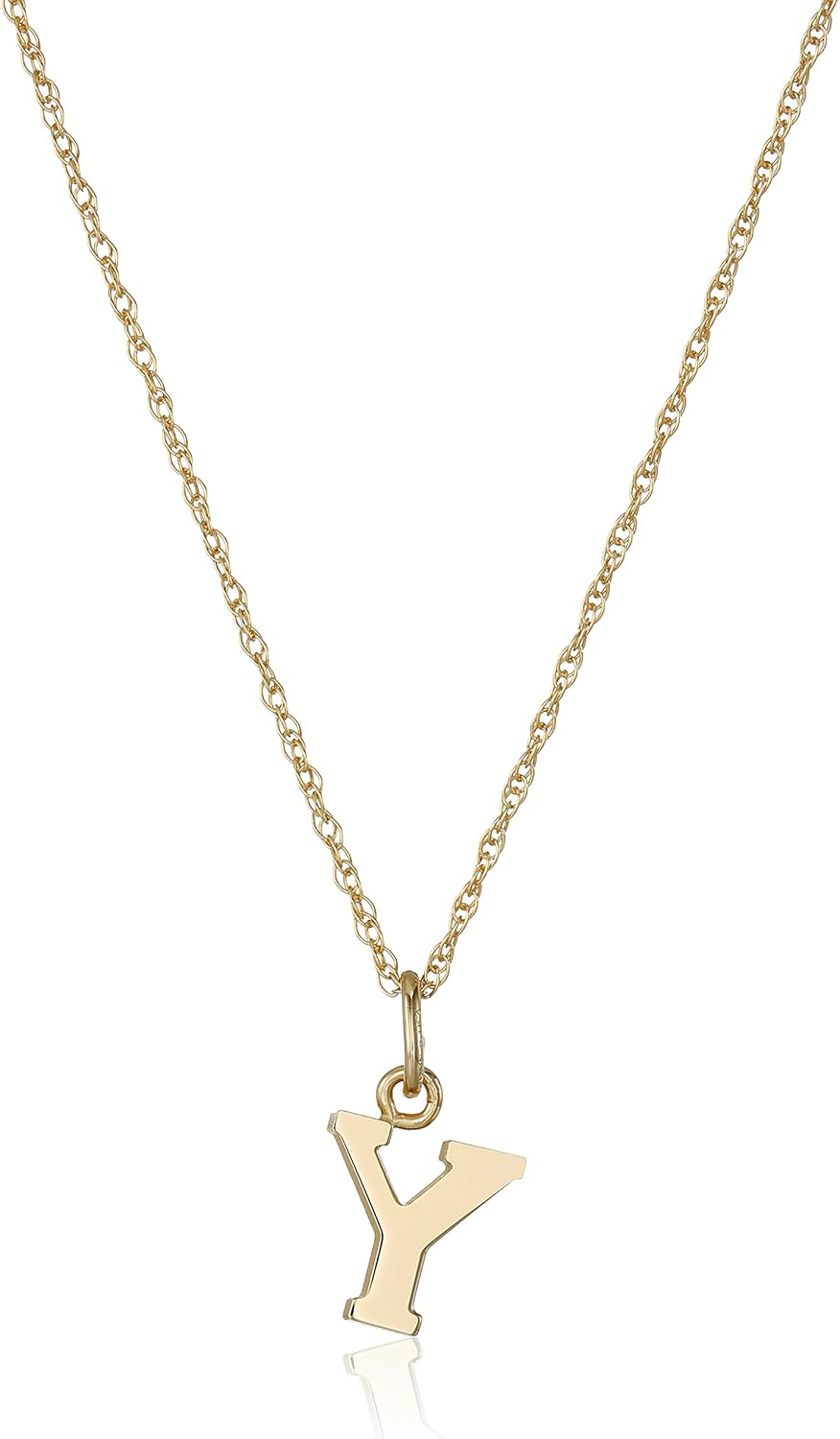 14k Gold-Filled Letter Charm Pendant Necklace for Stylish Looks