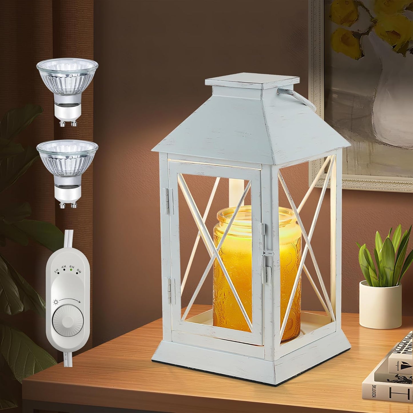 Candle Warmer Lamp with Timer for Jar Candles and Dimmable Light