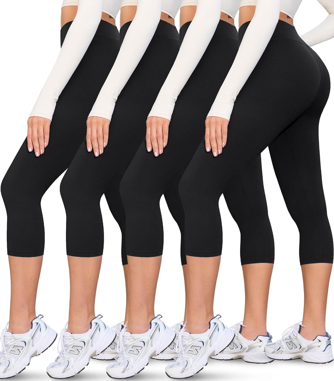 VALANDY Creamlush Capri Leggings for Women - Soft Yoga Pants