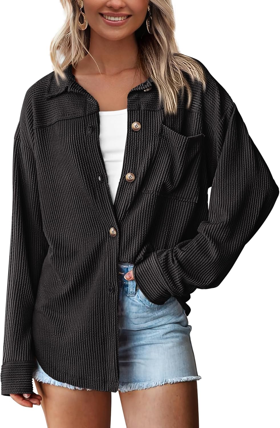 PRETTYGARDEN Women's Button Down Shirts for Fall Fashion 2025