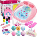 Spa Day Gift Set for Girls - Kid Foot Spa & Nail Art Kit