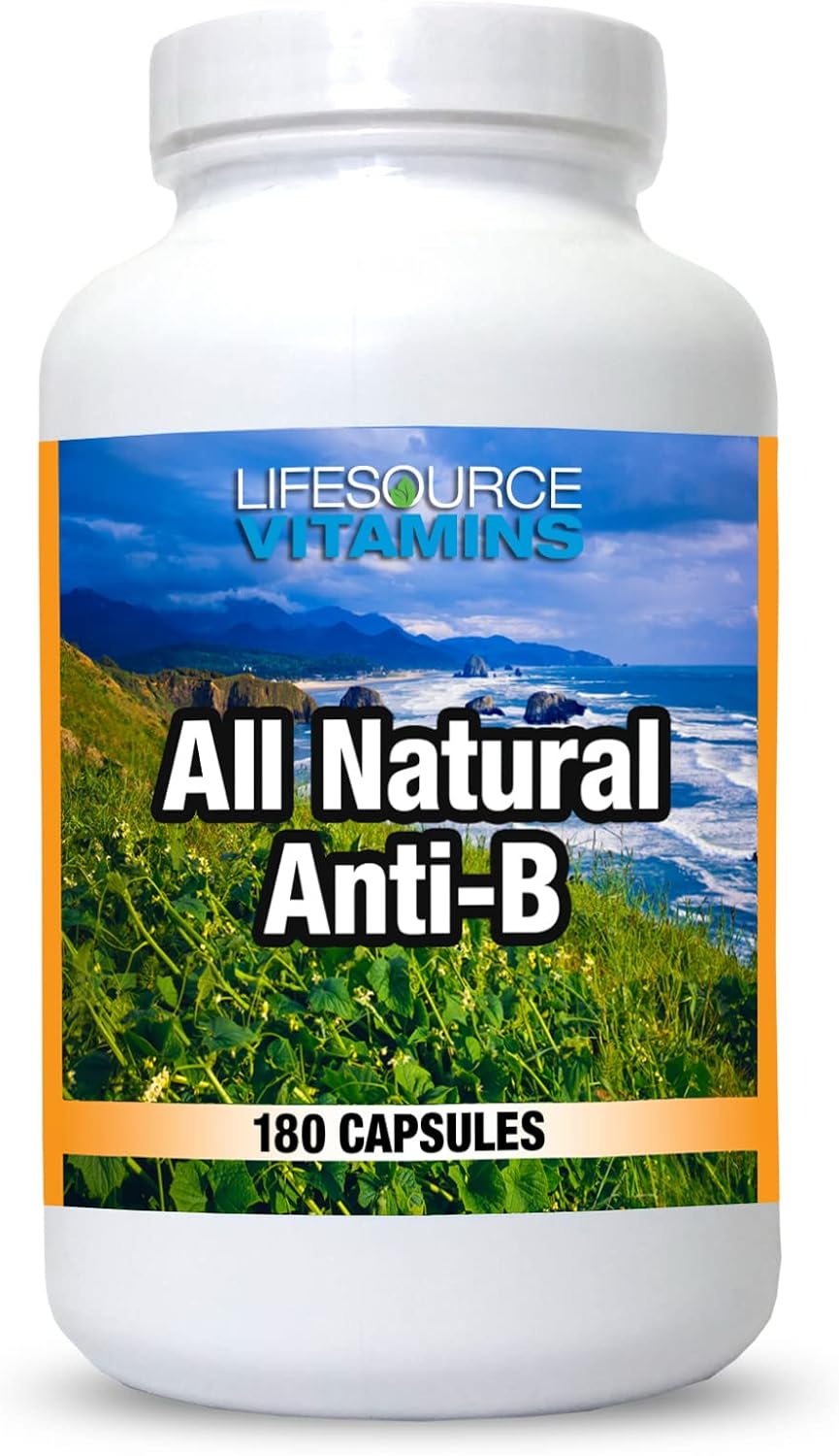 LifeSource Vitamins All Natural Anti-B for Immune Support Capsules