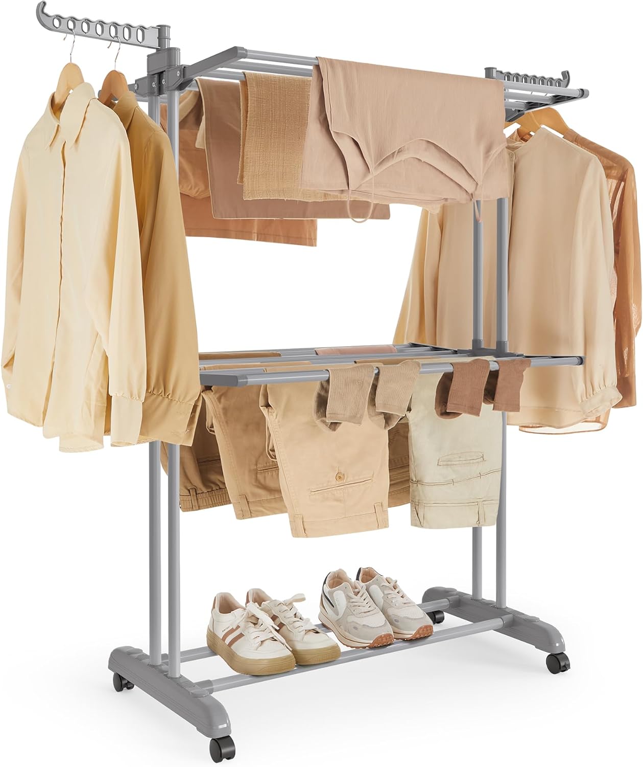 SONGMICS 3-Tier Clothes Drying Rack for Indoor and Outdoor Use