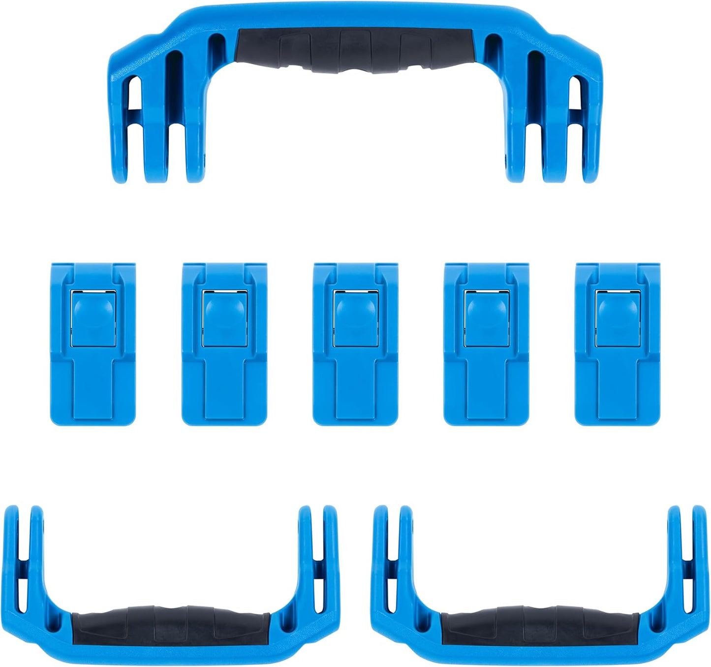 Pelican 1637 Replacement Handle & Latch Set - Blue Handles
