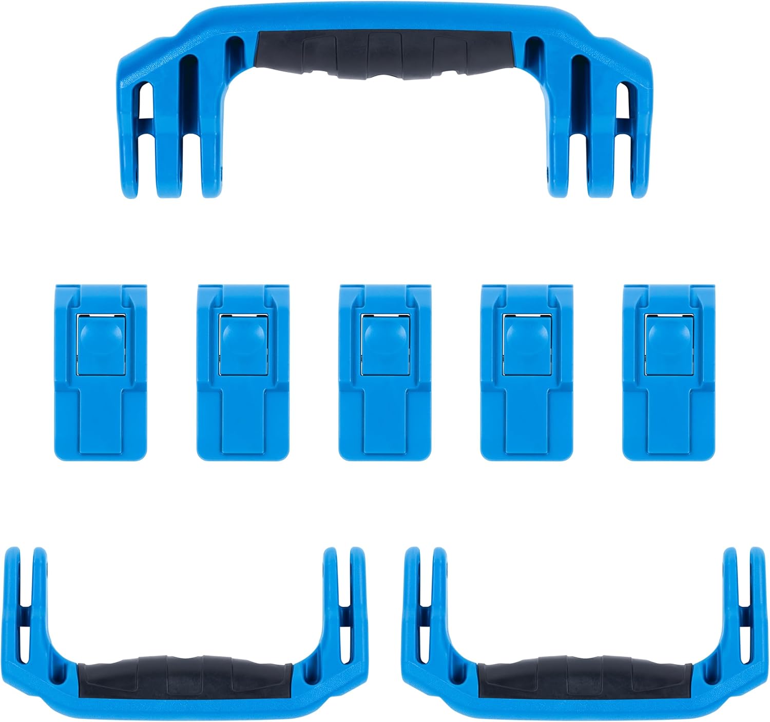 Pelican 1637 Replacement Handle & Latch Set - Blue Handles