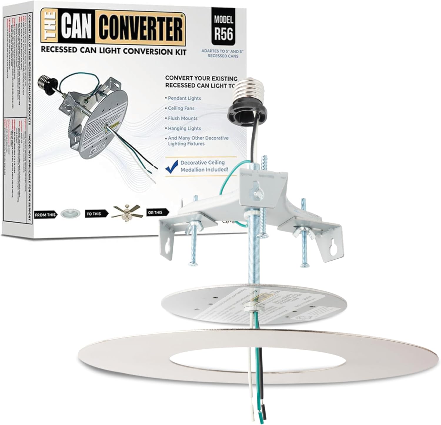 Recessed Can Light Conversion Kit for Stylish Home Upgrades