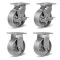 5X2 Heavy Duty Caster Wheels with 4000 LB Capacity Set of 4