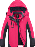 wantdo Women's Mountain Waterproof Ski Jacket - Windproof Winter Coat