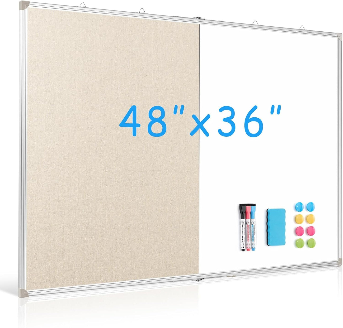 Portable 2-in-1 Whiteboard Combo 48x36 - Extra Large