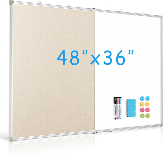 Portable 2-in-1 Whiteboard Combo 48x36 - Extra Large