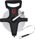 Open Reel Measuring Tape 200 ft / 60 m - Durable Hand Crank for Field