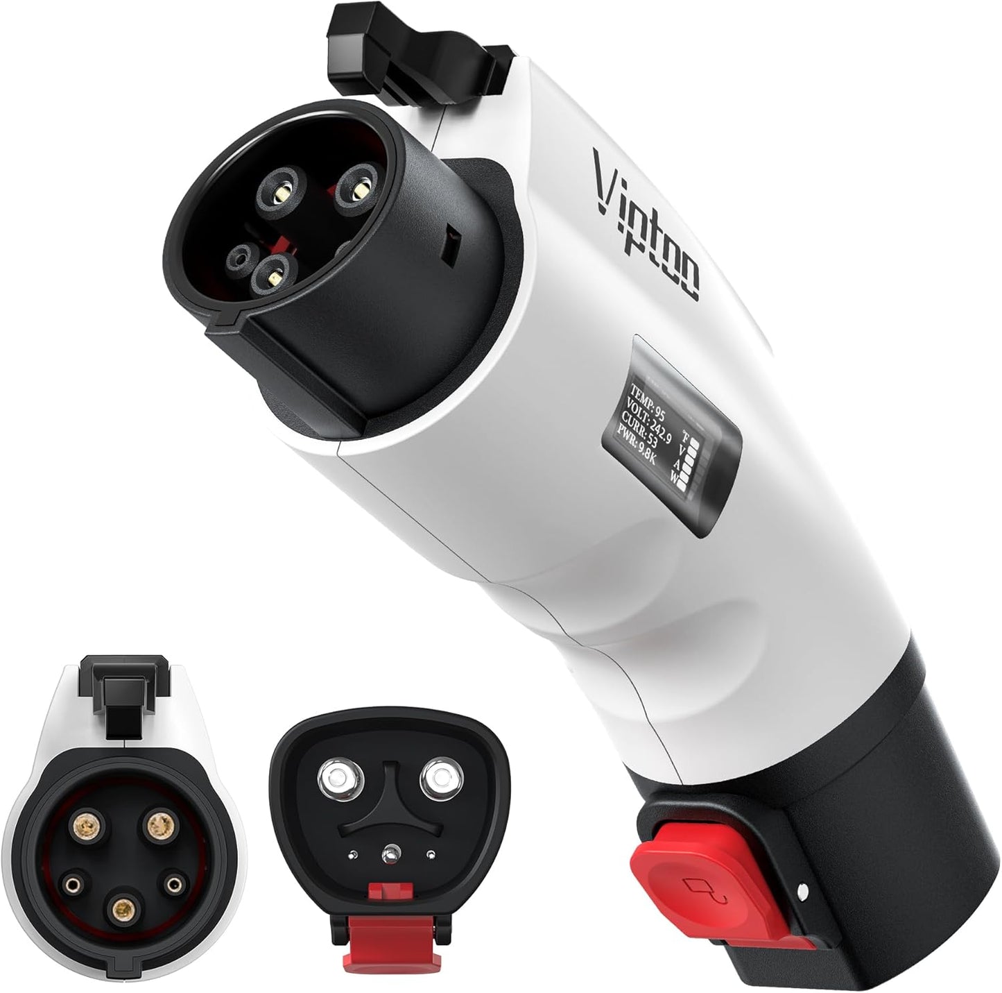 Tesla to J1772 Adapter: 60Amp Converter with Screen Display
