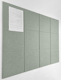 Sage Green Felt Bulletin Board Tiles - Modern Pin Board Alternative